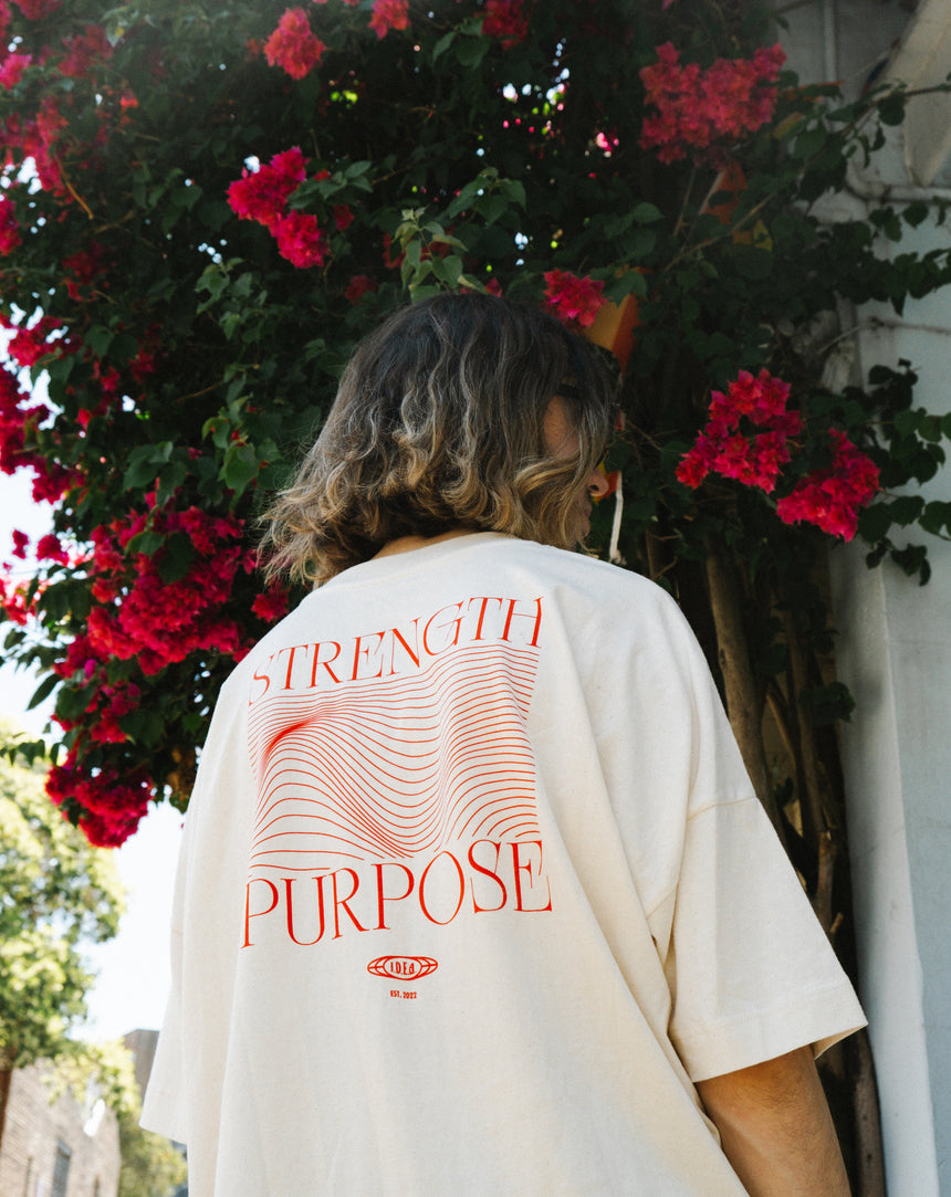 Strength of Purpose Natural Raw Tee for Spring/Summer 2024